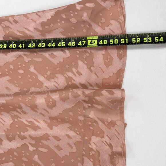 Anthropologie Hutch Women's Kinsey Burnout Midi Slip Dress Size 12 Blush - Picture 16 of 16